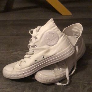 White on white converse